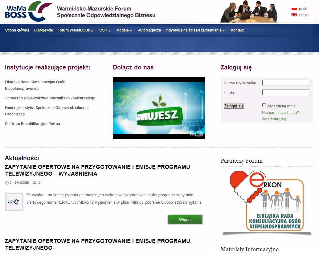 centrum-csr.com ist eine moderne Online-Plattform, die der Förderung der Ideen der Corporate Social Responsibility (CSR) und der nachhaltigen Entwicklung gew...
