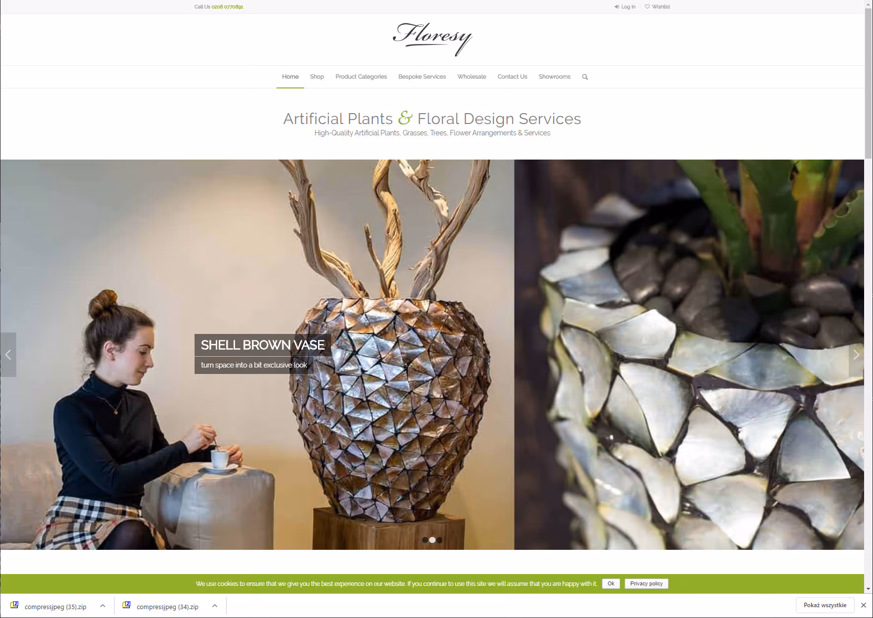 Floresy.online ist eine Website, die für Floresy – den führenden Hersteller, Großhändler und Einzelhändler von künstlichen Pflanzen, Blumen und Bäumen – erst...