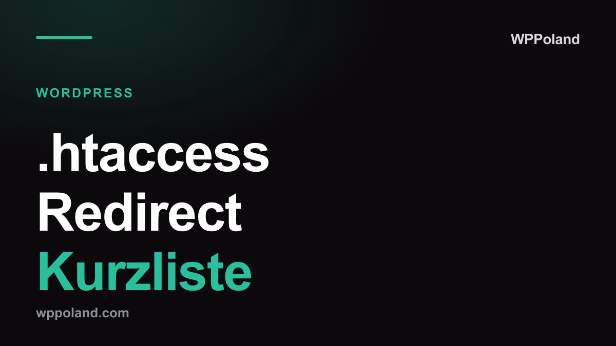 .htaccess Redirect Kurzliste