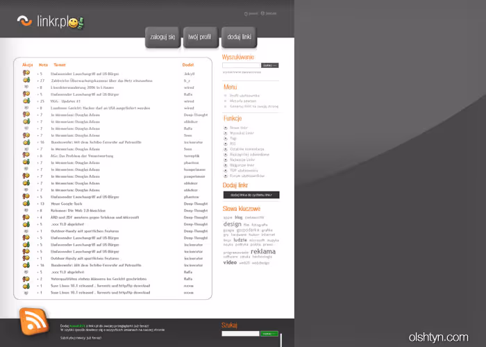 Linkr.pl ist ein Online-Portal, das 2007 als Alternative zu Wykop.pl gestartet wurde, welches damals den polnischen Markt der „social news“-Portale dominiert...