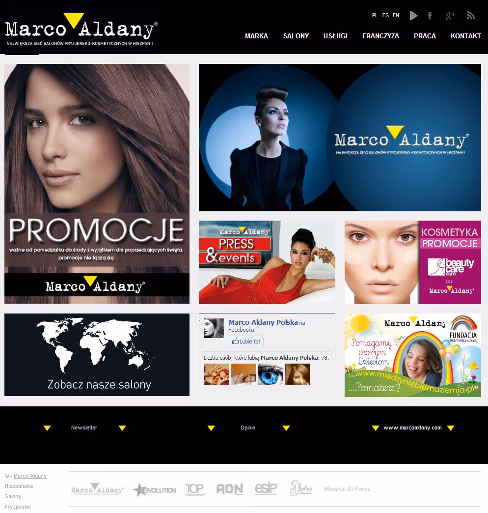 marcoaldany.pl ist eine WordPress-Website für eine klare Leistungspräsentation und einfache Verwaltung.
