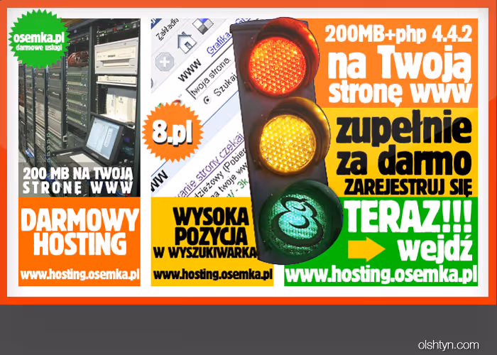 Ein Paket verschiedener Sonderbanner für die Website osemka.pl