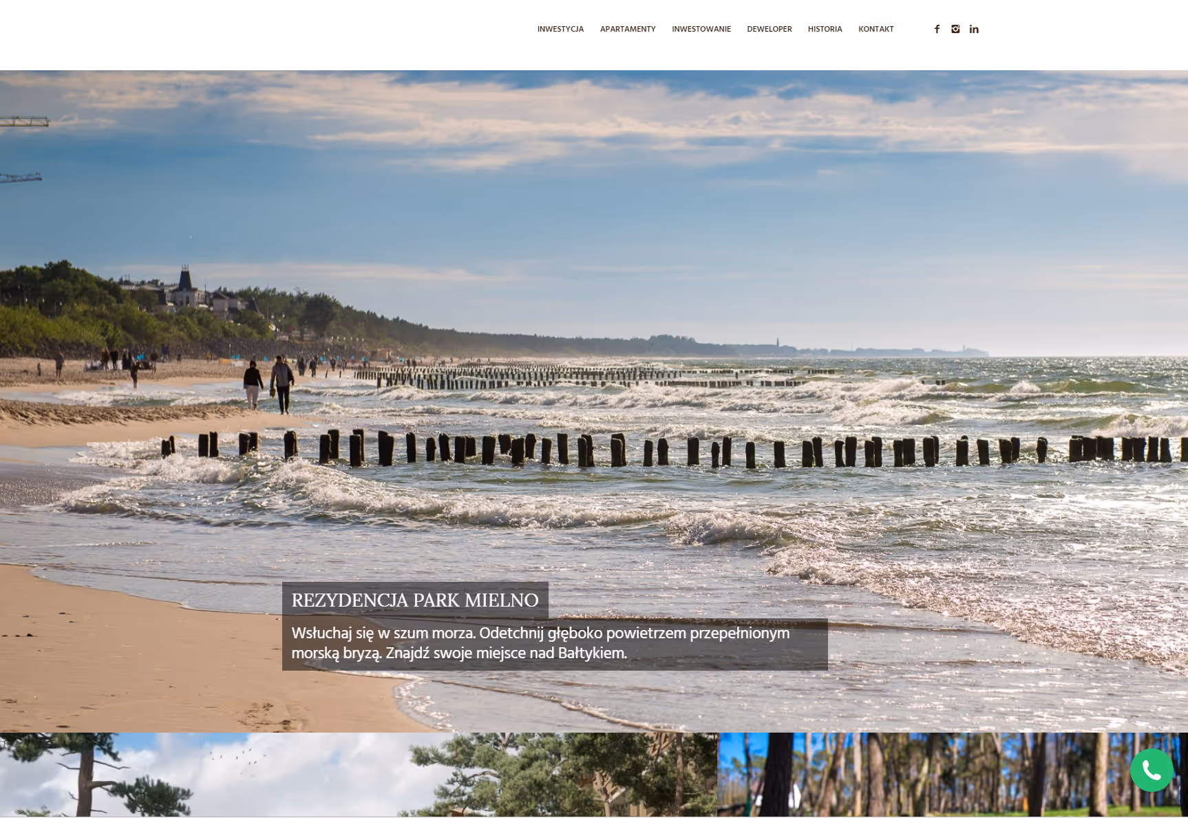Rezydencja Park Mielno ist ein Ensemble exklusiver Apartments am Meer, konzipiert, um Harmonie mit der umgebenden Natur und eine familiäre Atmosphäre zu biet...