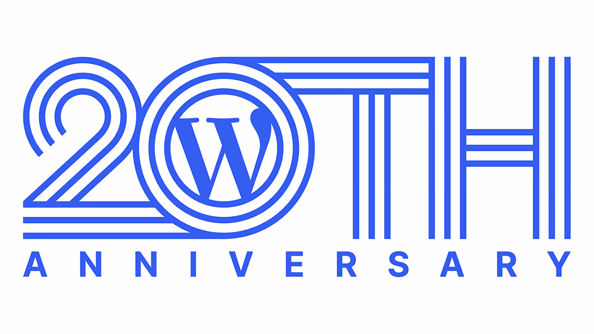 WordPress 20th anniversary logo