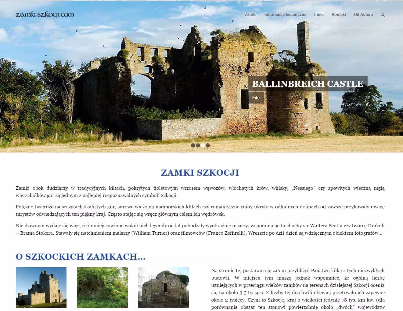 zamki-szkocji.com ist ein umfassendes Informationsportal, das sich den Schlössern Schottlands widmet und reichhaltige historische Inhalte, interaktive Karten...